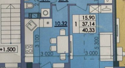 Продам квартиру 1 комнатную с общей площадью 40м2, 4/9 эт., на улице Марии башкірцевої, Киевский район, г. Полтава , Полтавская обл., Украина, агентство АН Галерея недвижимости. Фотография №1
