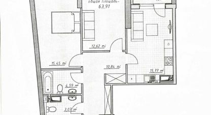 Купить 2-х комнатную квартиру в г. Одесса . Фотография №2